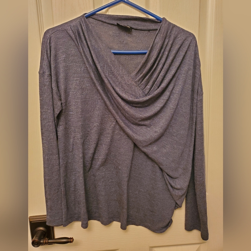 Ronen Chen - Rushed Blouse Blue Grey
